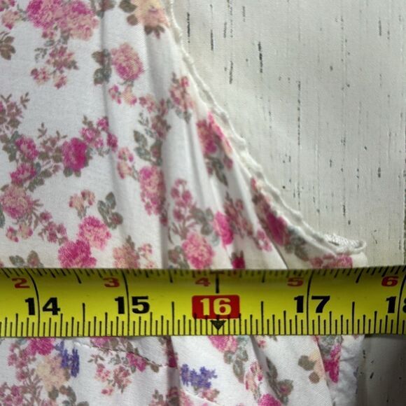 LoveShackFancy x Target Pink & Mint Floral Tiered Maxi Dress Size XS Romantic - Picture 13 of 14